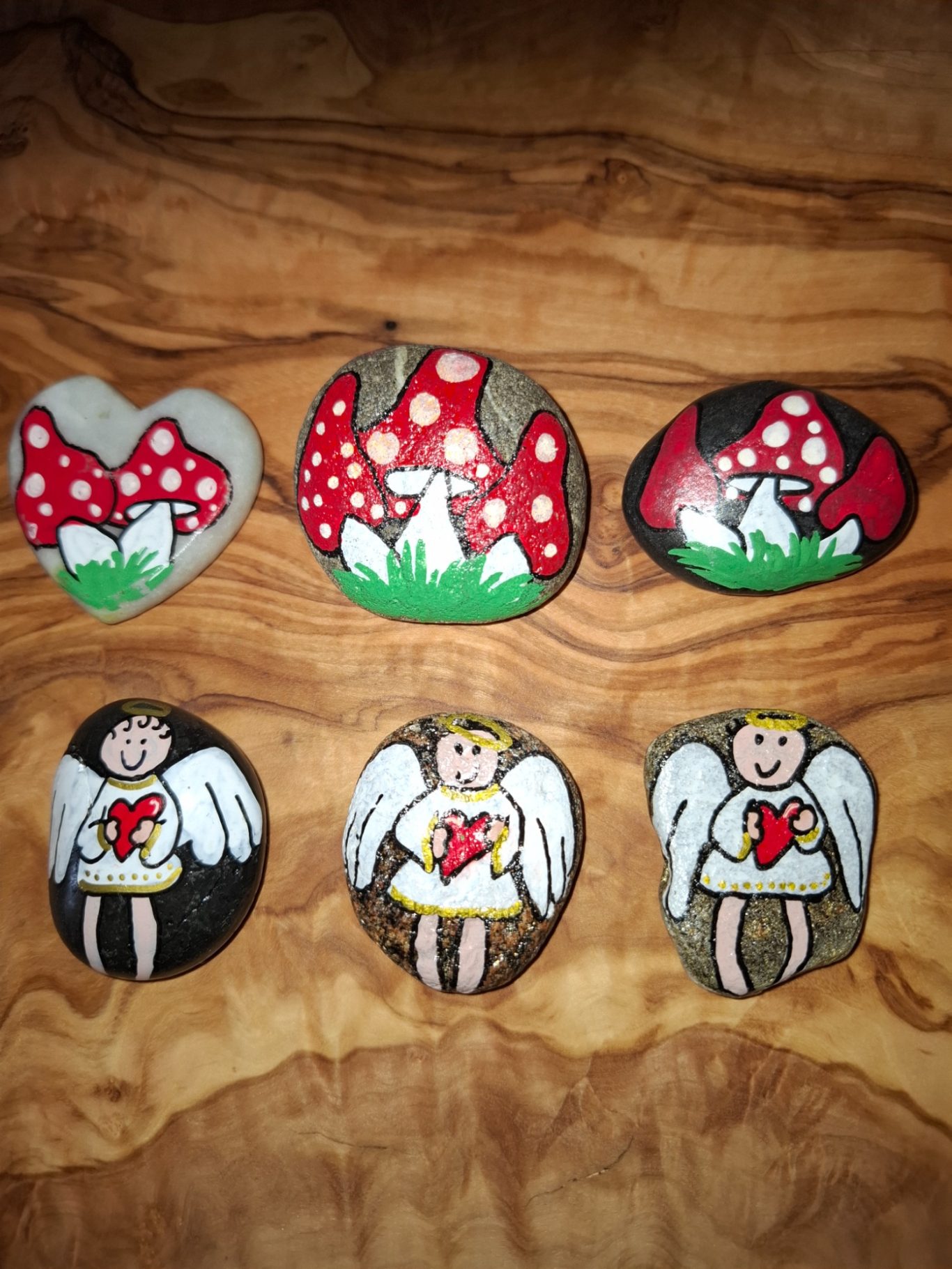 Schutzengel / Glückspilz Steinkunst