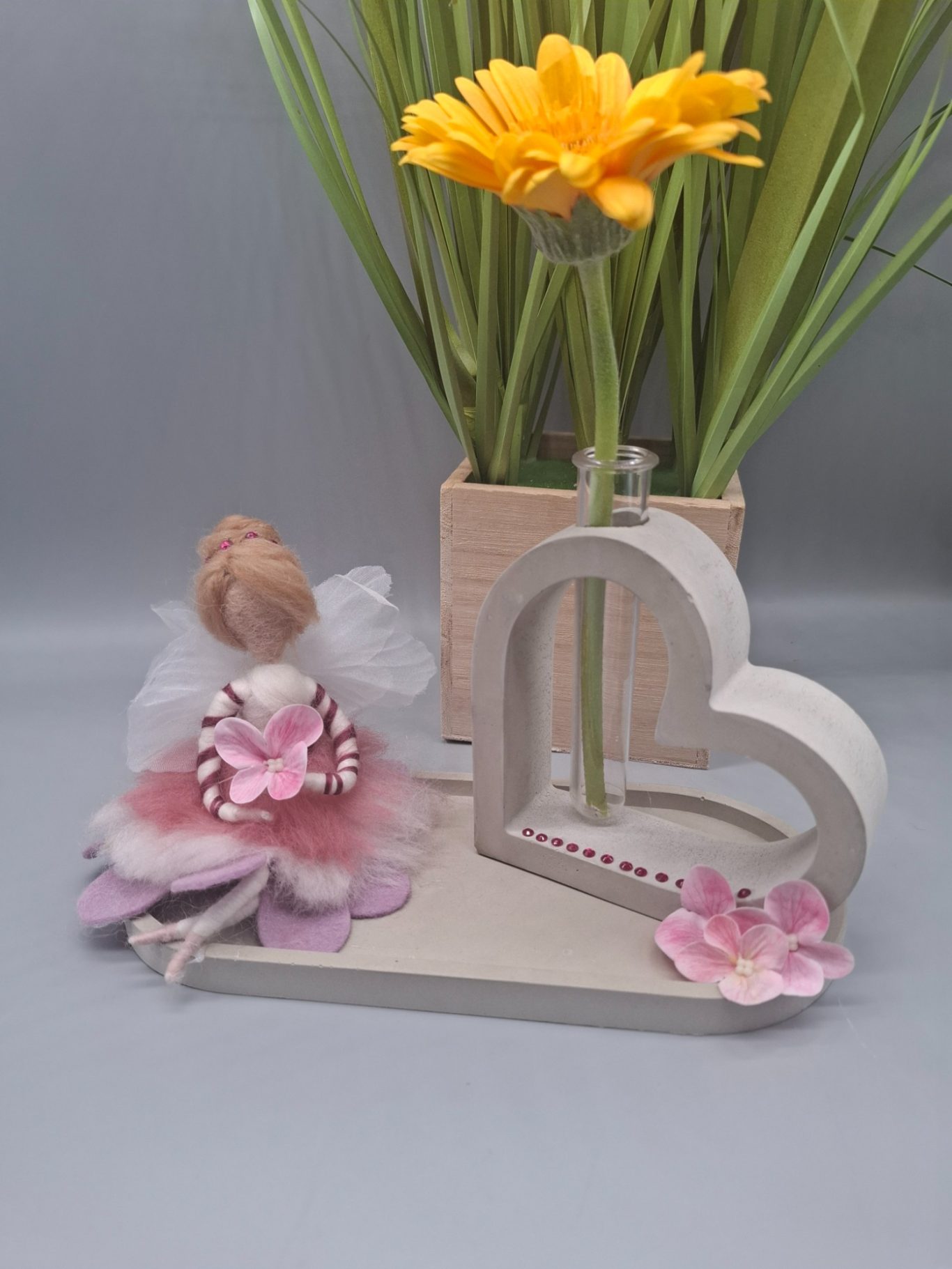 Fee gefilzt Blumenvase Nadelfilzen