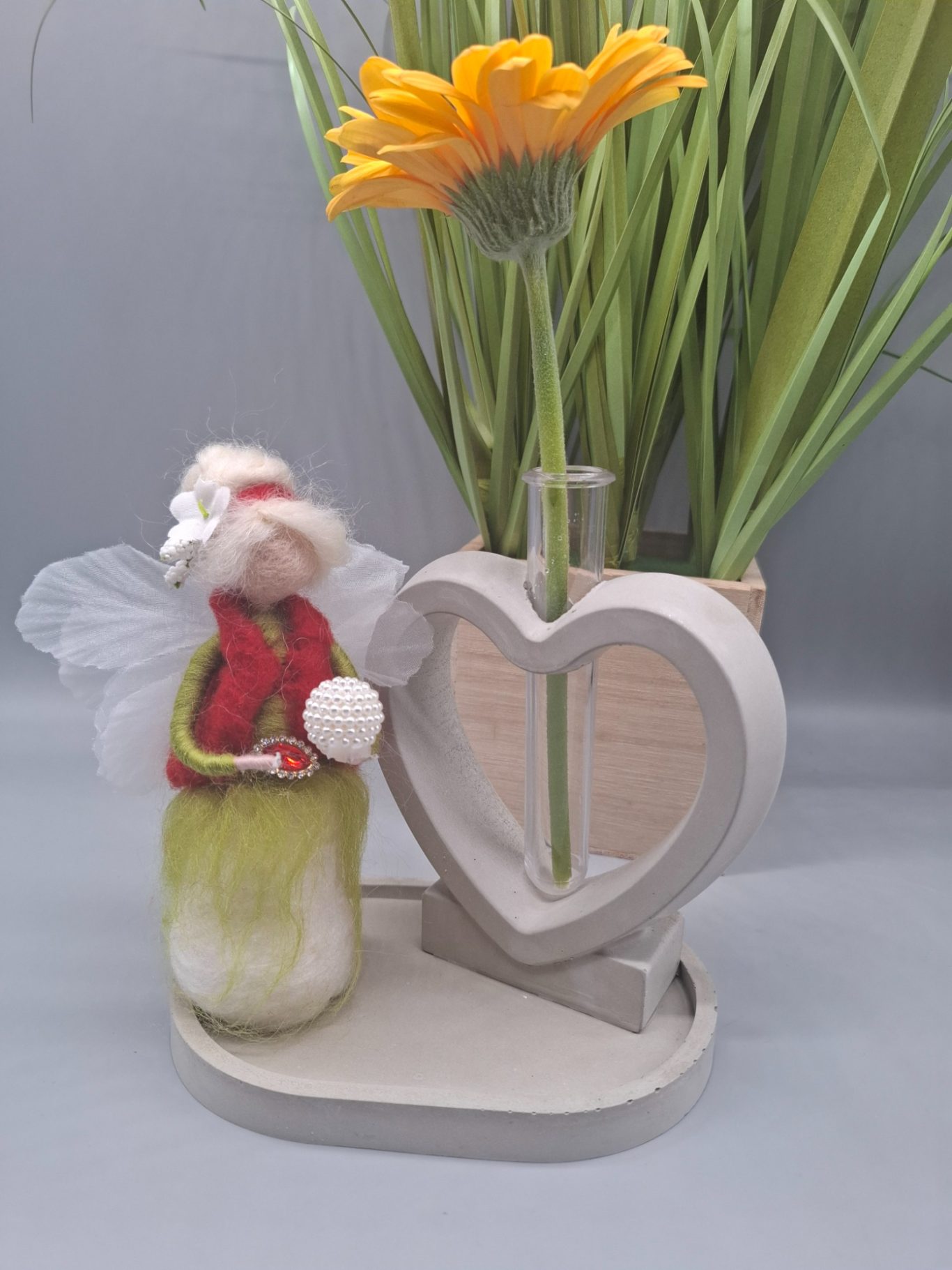 Fee gefilzt Blumenvase Nadelfilzen