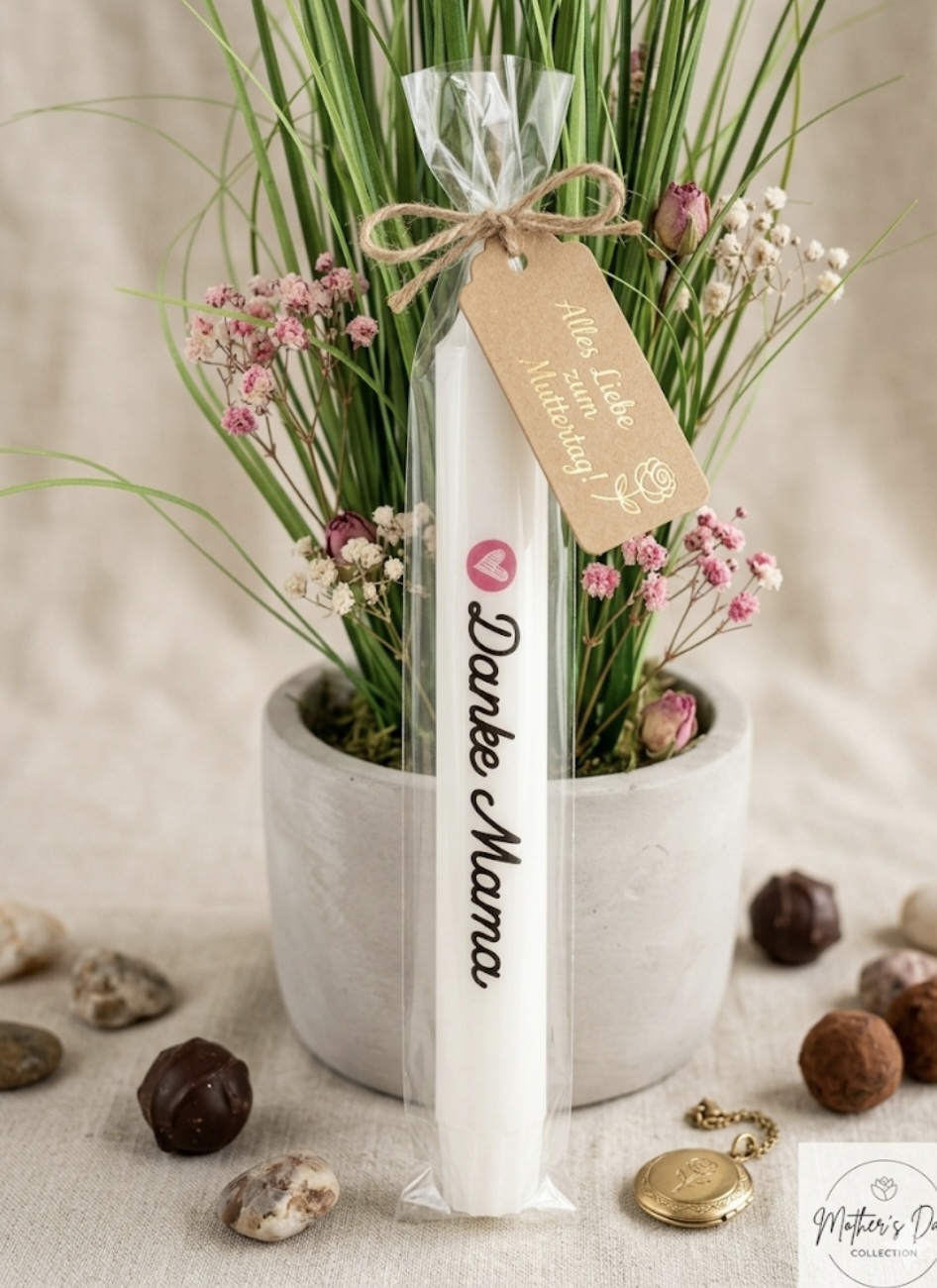 Kerze mit Spruch Kerzen handmade