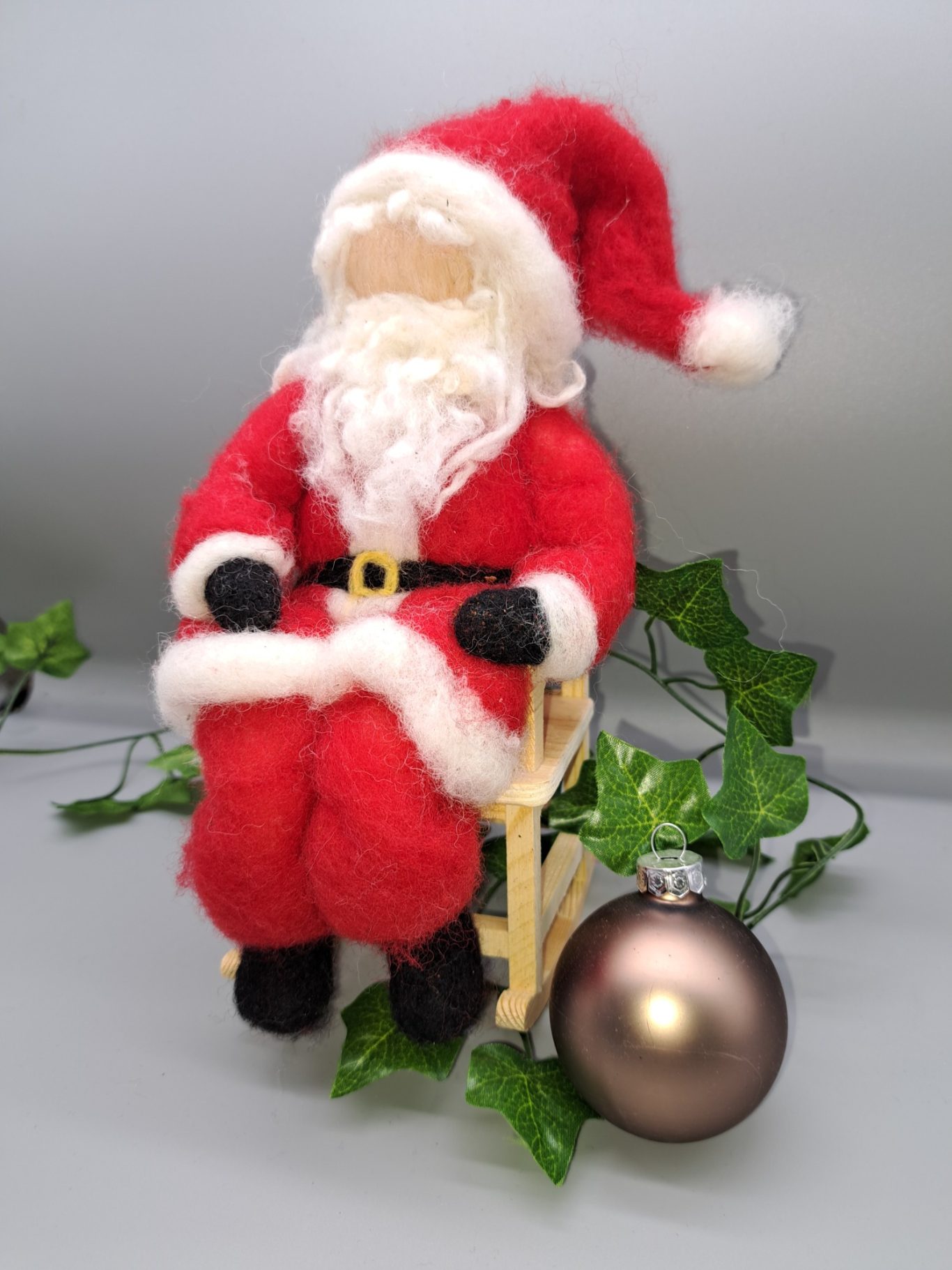 gefilzter Weihnachtsmann Deko