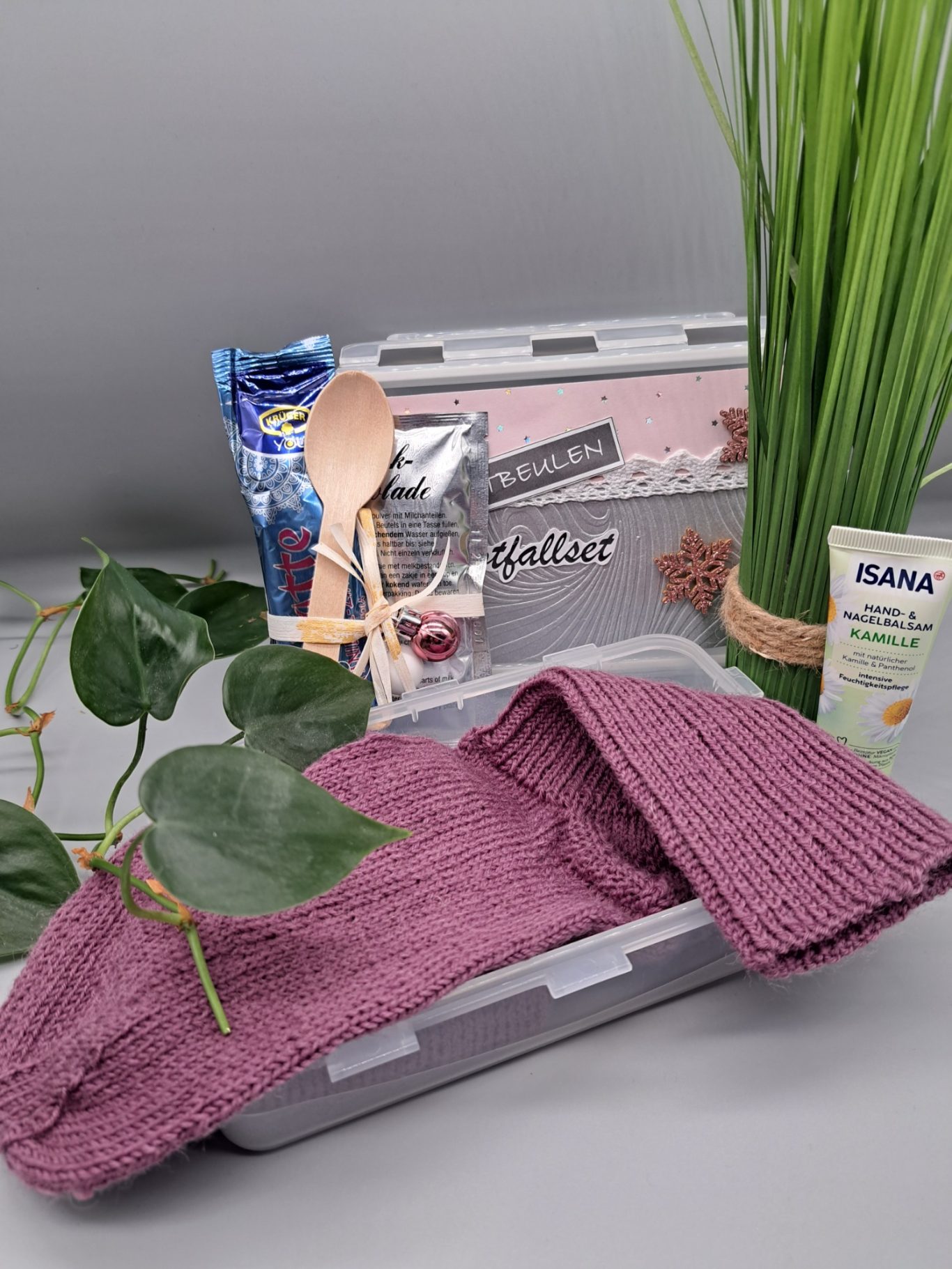 Frostbeulen Notfallset gestrickte Socken