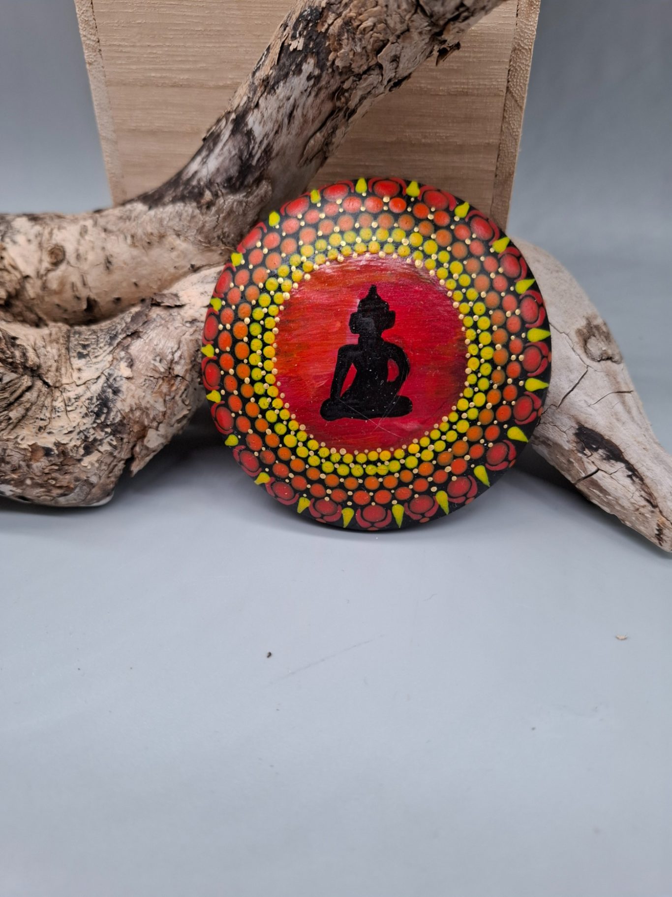 Dot-Painting Mandala Steinkunst